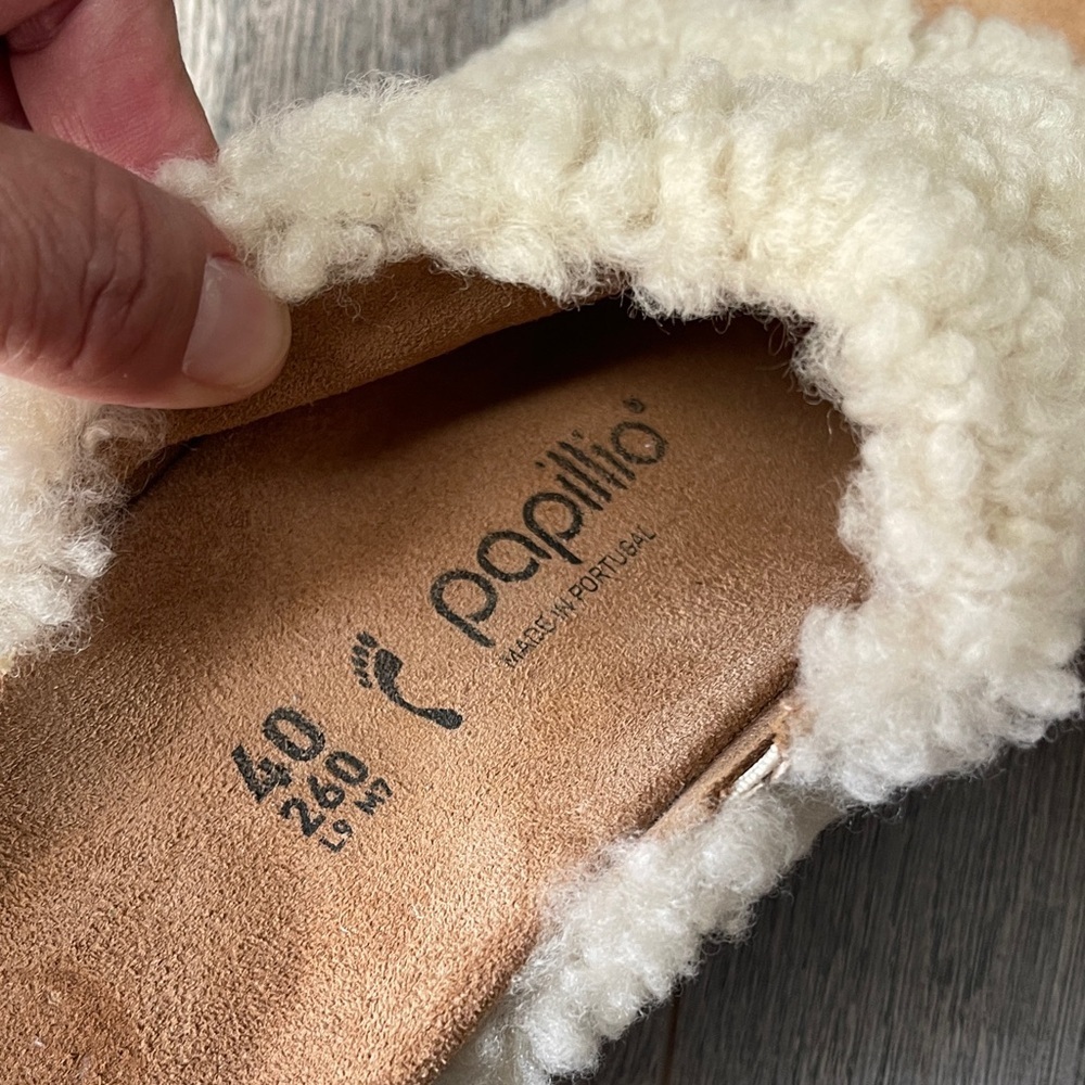 Papillio Cream Shearling Slippers - Picture 3 of 9